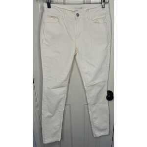 Ann Taylor LOFT Women's White Skinny Jeans Size 26 High-Rise